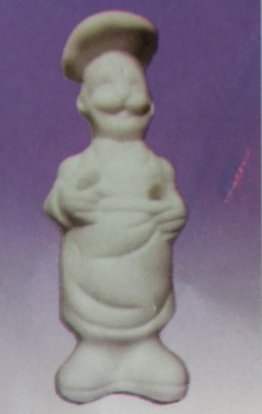Imagem Cozinheiro em Gesso Cru para Pintar Como Desejar
