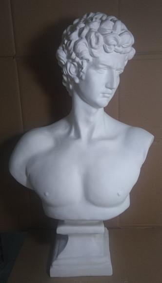 Imagem Davi Escultura Busto David de Michelangelo em Gesso