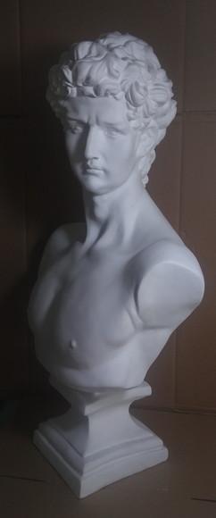 Imagem Davi Escultura Busto David de Michelangelo em Gesso