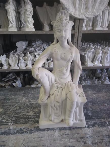 Imagem Deus Blama Escultura em Gesso para Pintar