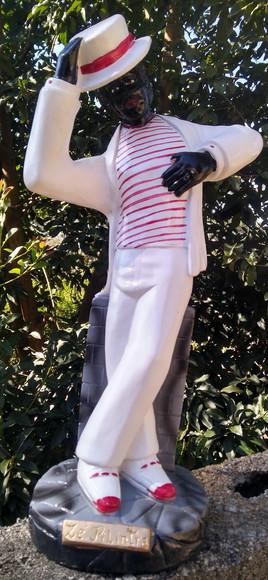 Imagem do Malandro Escultura Zé Pelintra Dançando Grande 40c