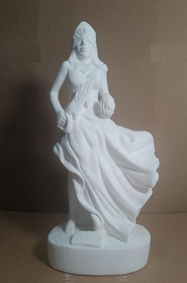 Imagem Egunitá Escultura Egunita Orixás do Candomblé Gesso