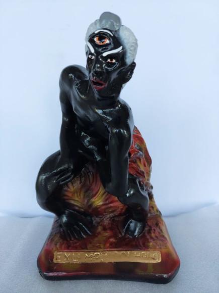 Imagem Exu Mau Olhado Escultura Pintura Personalizada do Exu