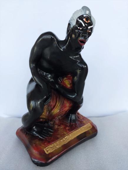Imagem Exu Mau Olhado Escultura Pintura Personalizada do Exu
