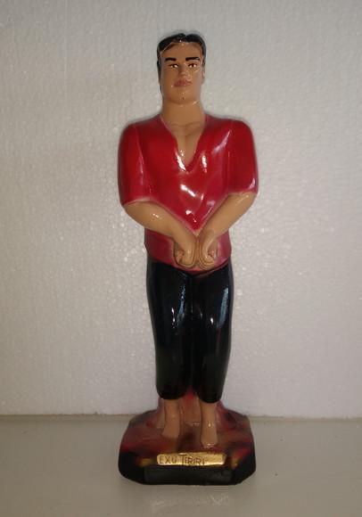 Imagem Exu Tiriri Escultura 100% em Gesso Puro Natural