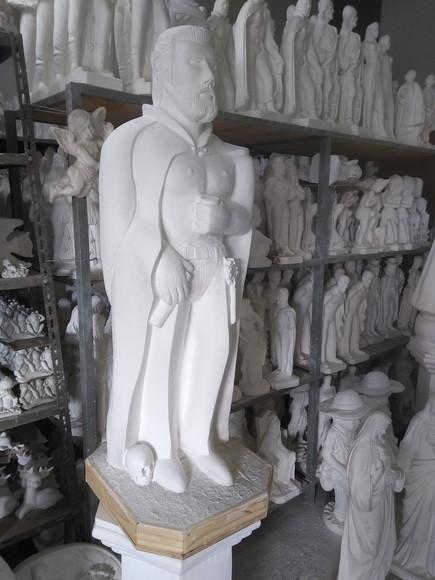 Imagem Exu Tranca Rua das Almas Escultura Grande c/ 1 Metro
