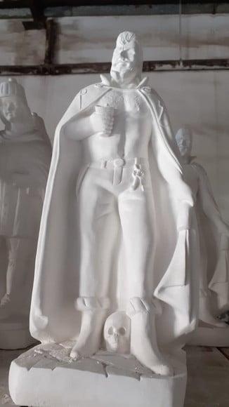 Imagem Exu Tranca Rua das Almas Escultura Grande com 60cm