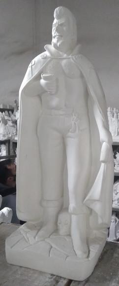 Imagem Exu Tranca Rua das Almas Escultura Grande com 60cm