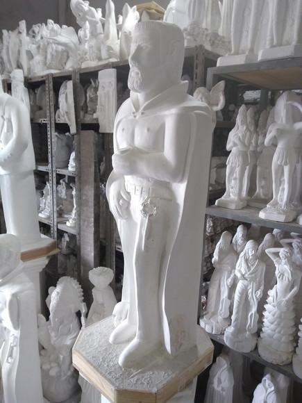 Imagem Exu Tranca Rua das Almas Escultura Grande c/ 1 Metro