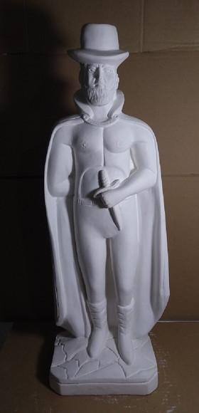 Imagem Exu Tranca Rua das Encruzilhadas Escultura Lua Negra