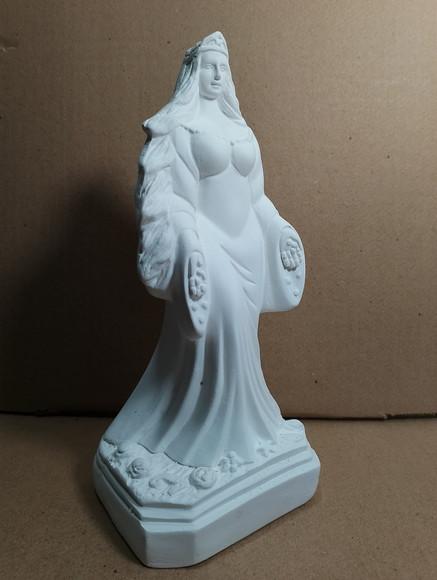 Imagem Iemanjá Escultura Yemanja em Gesso Cru para Pintar