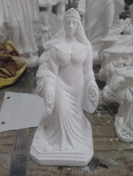 Imagem Iemanjá Escultura Yemanja em Gesso Cru para Pintar