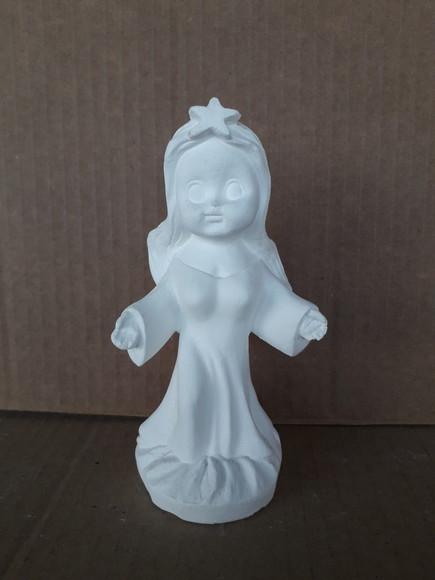 Imagem Iemanjá Baby Escultura Yemanjá Baby 100% em Gesso Cru