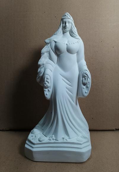 Imagem Iemanjá Escultura Yemanja em Gesso Cru para Pintar