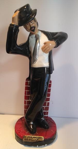 Imagem Malandro do Morro Escultura Zé Pelintra Malandro 40cm