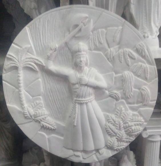 Imagem Mandala Orixá Xango Escultura Placa de Parede