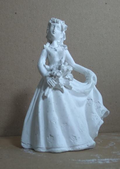 Imagem Menina Formada Escultura para Pintar em Gesso Cru