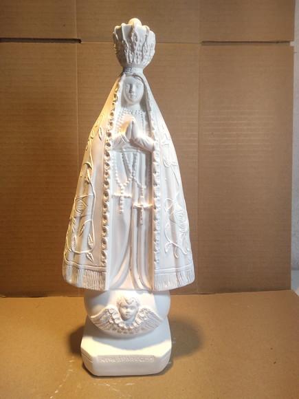 Imagem Nossa Senhora Aparecida Escultura em Gesso Cru
