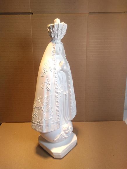 Imagem Nossa Senhora Aparecida Escultura em Gesso Cru