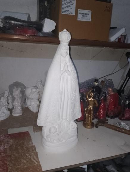 Imagem Nossa Senhora Aparecida Escultura Grande com 60cm