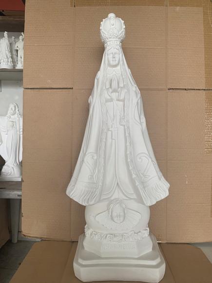 Imagem Nossa Senhora Aparecida Escultura em Gesso Cru 60cm