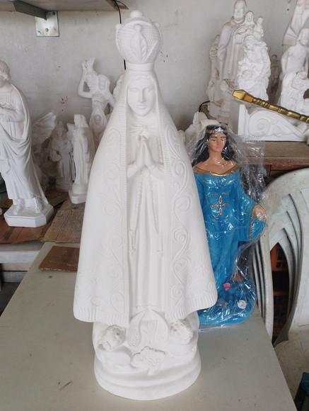 Imagem Nossa Senhora Aparecida Escultura Grande com 60cm