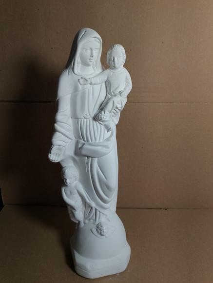 Imagem Nossa Senhora da Saúde Escultura N Sra Saude Gesso