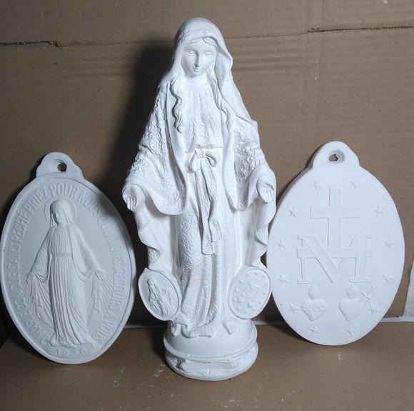 Imagem Nossa Senhora das Graças + Medalha Milagrosa Virgem