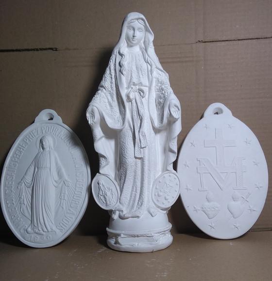 Imagem Nossa Senhora das Graças + Medalha Milagrosa Virgem