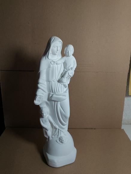 Imagem Nossa Senhora da Saúde Escultura N Sra Saude Gesso