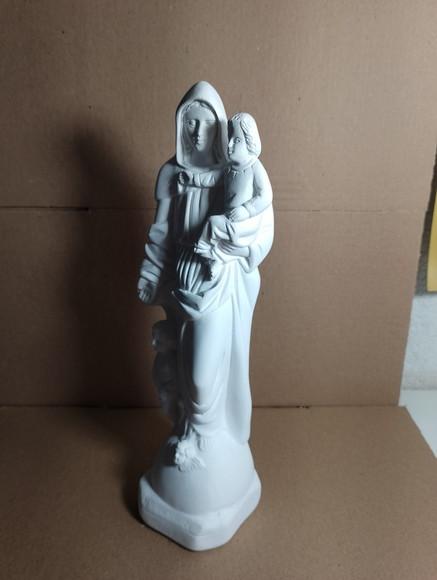 Imagem Nossa Senhora da Saúde Escultura N Sra Saude Gesso