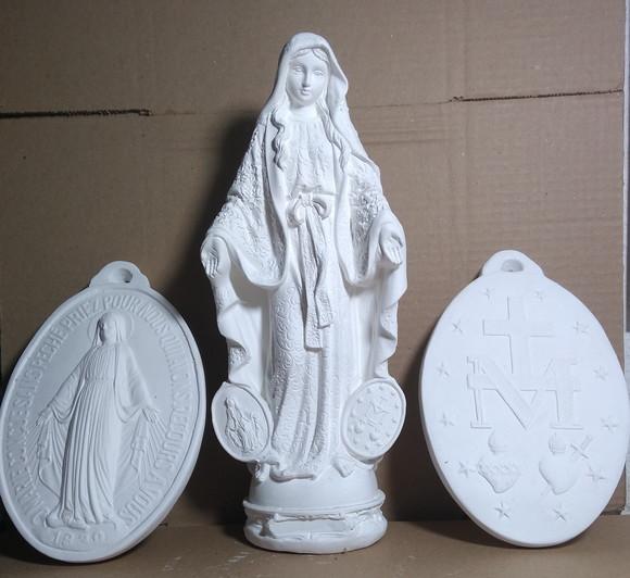 Imagem Nossa Senhora das Graças + Medalha Milagrosa Virgem