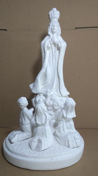 Imagem Nossa Senhora Fátima c/ Pastores Escultura Sra Fátima