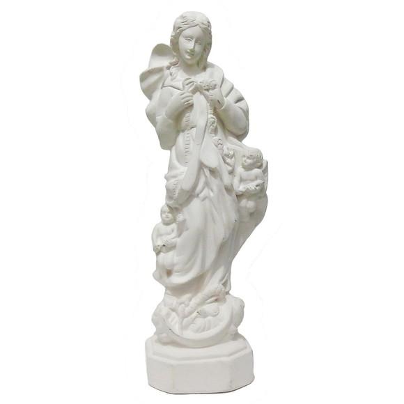 Imagem Nossa Senhora dos Nós Kit C/4 Peças 20cm em Gesso Cru