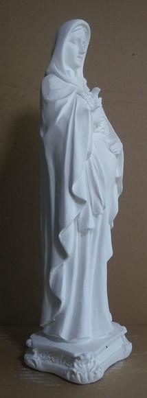 Imagem Nossa Senhora Gravida Escultura em Gesso Natural 31cm