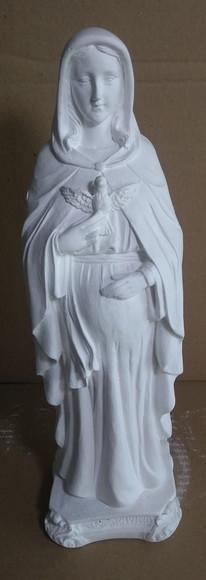 Imagem Nossa Senhora Gravida Escultura em Gesso Natural 31cm