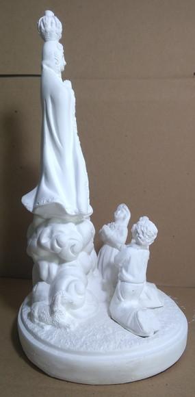 Imagem Nossa Senhora Fátima c/ Pastores Escultura Sra Fátima