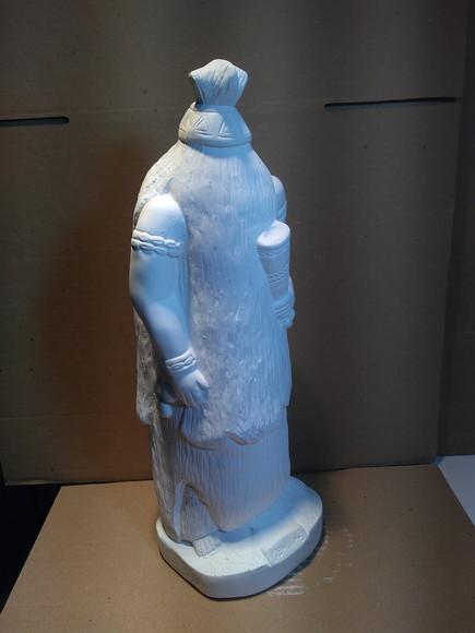 Imagem Obaluaê em Gesso Cru para Pintar Orixá do Candomblé