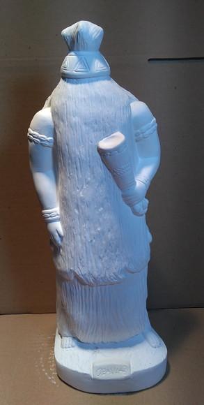 Imagem Obaluaê em Gesso Cru para Pintar Orixá do Candomblé