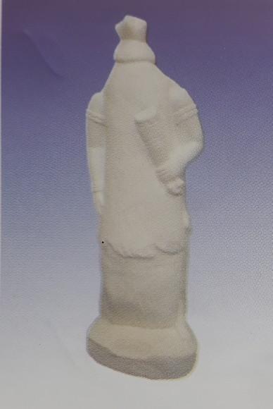 Imagem Obaluaê em Gesso Cru para Pintar Orixá do Candomblé