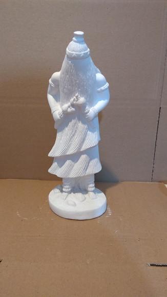 Imagem Obaluaê Orixá do Candomblé em Gesso Cru para Pintar