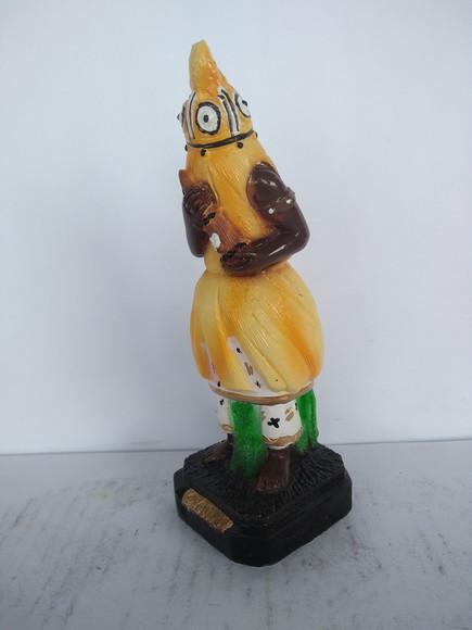 Imagem Omulu Escultura Orixá Omulu em Gesso Natural 20cm