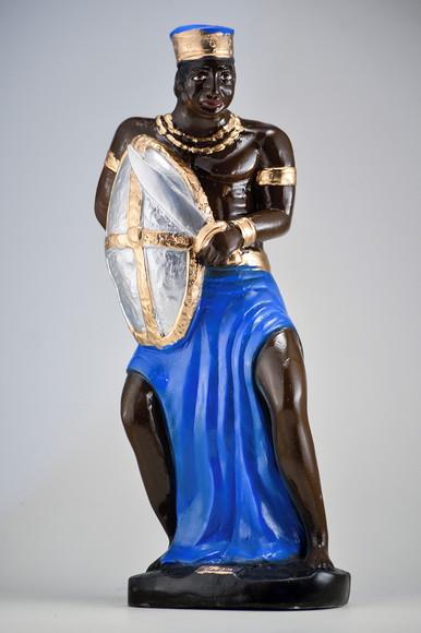 Imagem Ogum Escultura Orixá Candomblé 100% em Gesso
