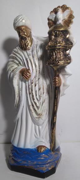 Imagem Oxalufan Escultura Orixá Oxalufã Gesso Natural Nova