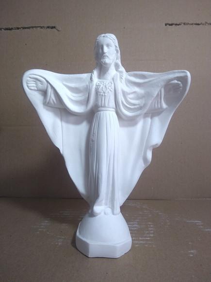 Imagem Oxalá Escultura Cristo Redentor de Braços Abertos