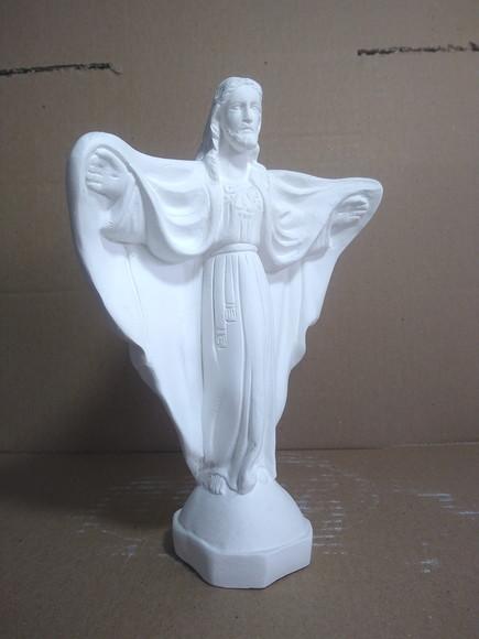 Imagem Oxalá Escultura Cristo Redentor de Braços Abertos