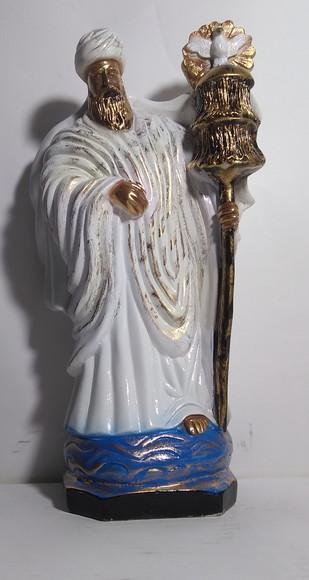 Imagem Oxalufan Escultura Orixá Oxalufã Gesso Natural Nova