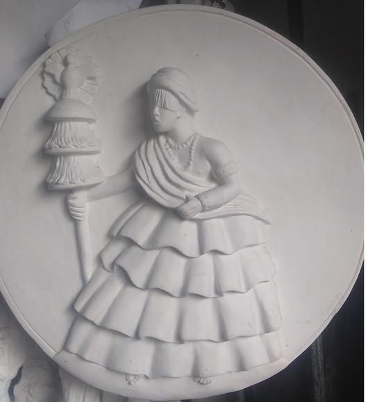 Imagem Oxalufan Escultura Placa de Parede Oxaguian Orixas