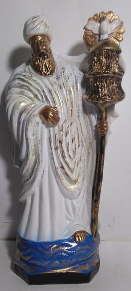 Imagem Oxalufan Escultura Orixá Oxalufã Gesso Natural Nova