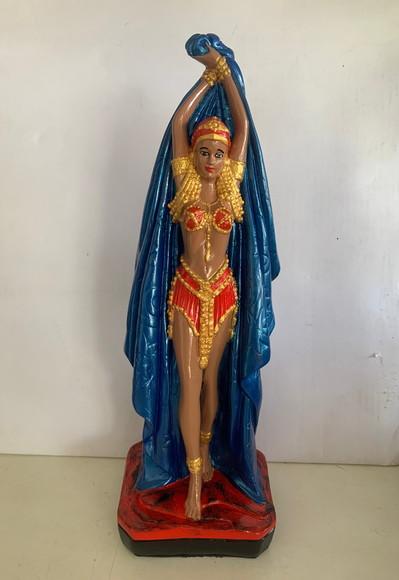 Imagem Pomba Gira da Noite Escultura 100% em Gesso Natural